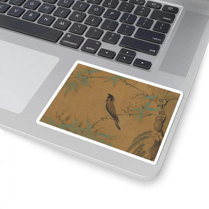 Emperor Huizong - Finches and bamboo - early 12th century v9 - STICKER Vinyl Kiss-Cut Decal