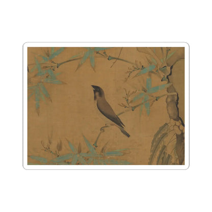 Emperor Huizong - Finches and bamboo - early 12th century v9 - STICKER Vinyl Kiss-Cut Decal