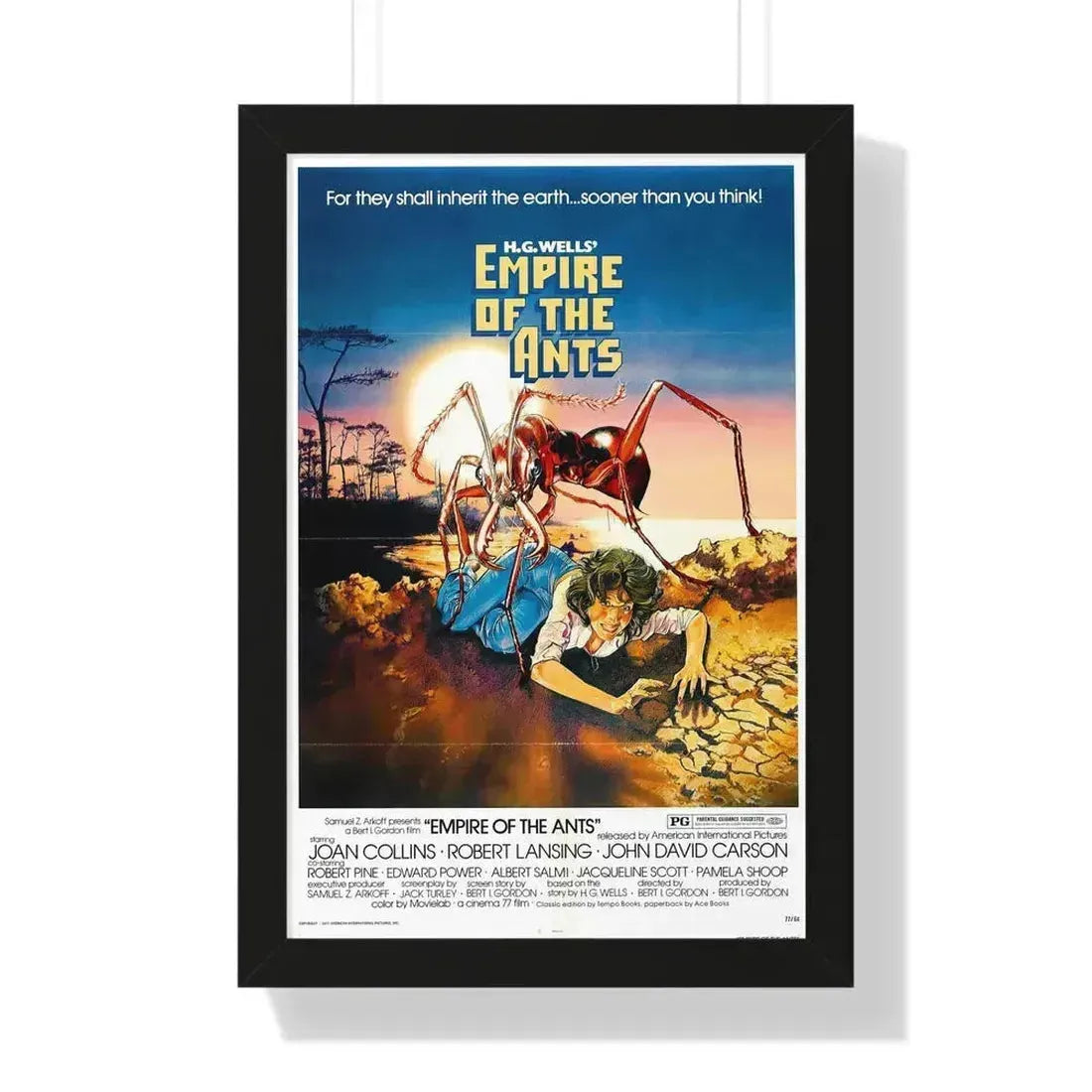 EMPIRE OF THE ANTS 1977 - Framed Movie Poster 16″ x 24″ Black - The Sticker Space