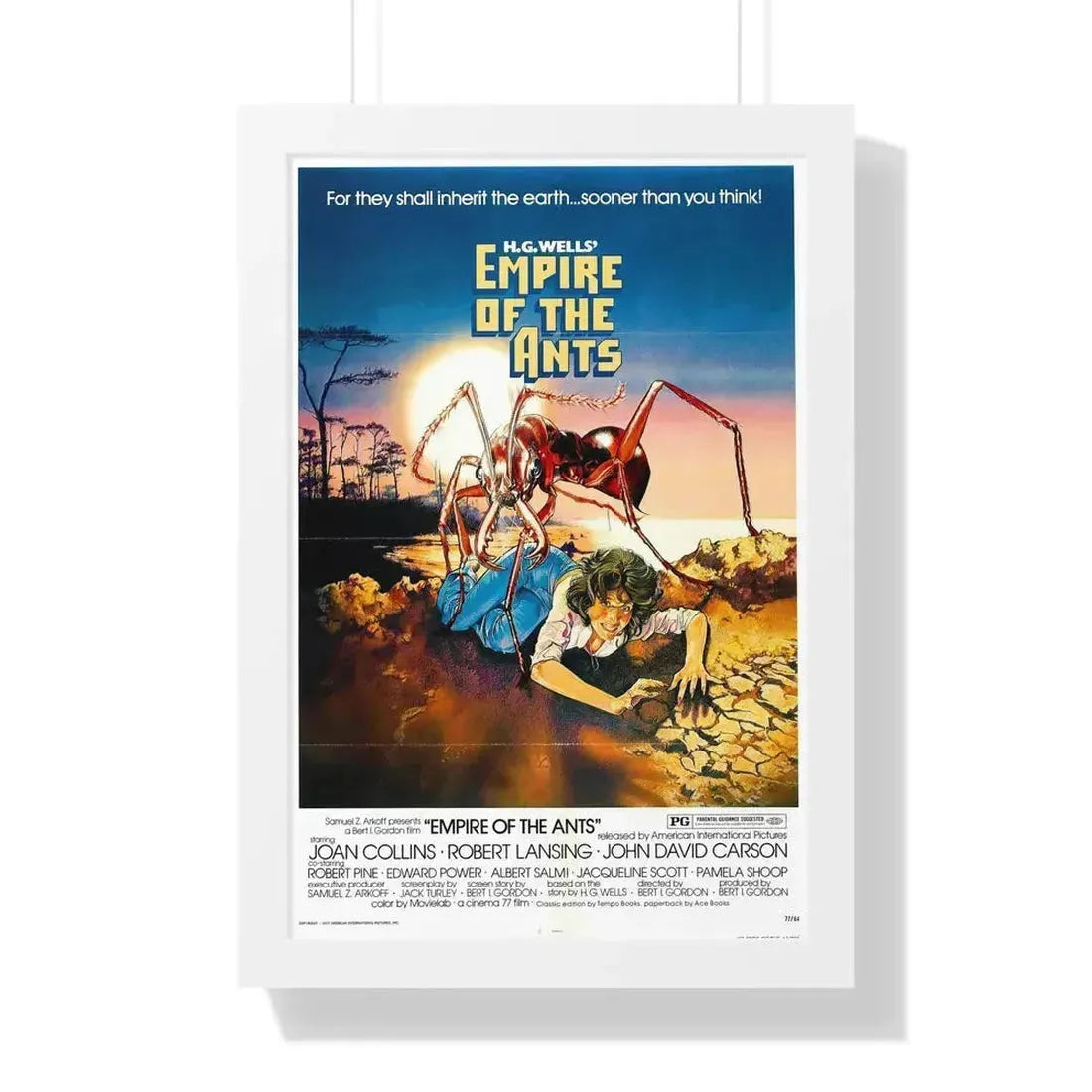 EMPIRE OF THE ANTS 1977 - Framed Movie Poster 16″ x 24″ White - The Sticker Space
