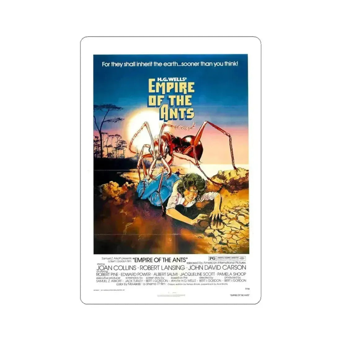 EMPIRE OF THE ANTS 1977 Movie Poster - STICKER Vinyl Kiss-Cut Decal - The Sticker Space