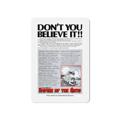 EMPIRE OF THE ANTS (TEASER) 1977 Movie Poster - Refrigerator Magnet - The Sticker Space