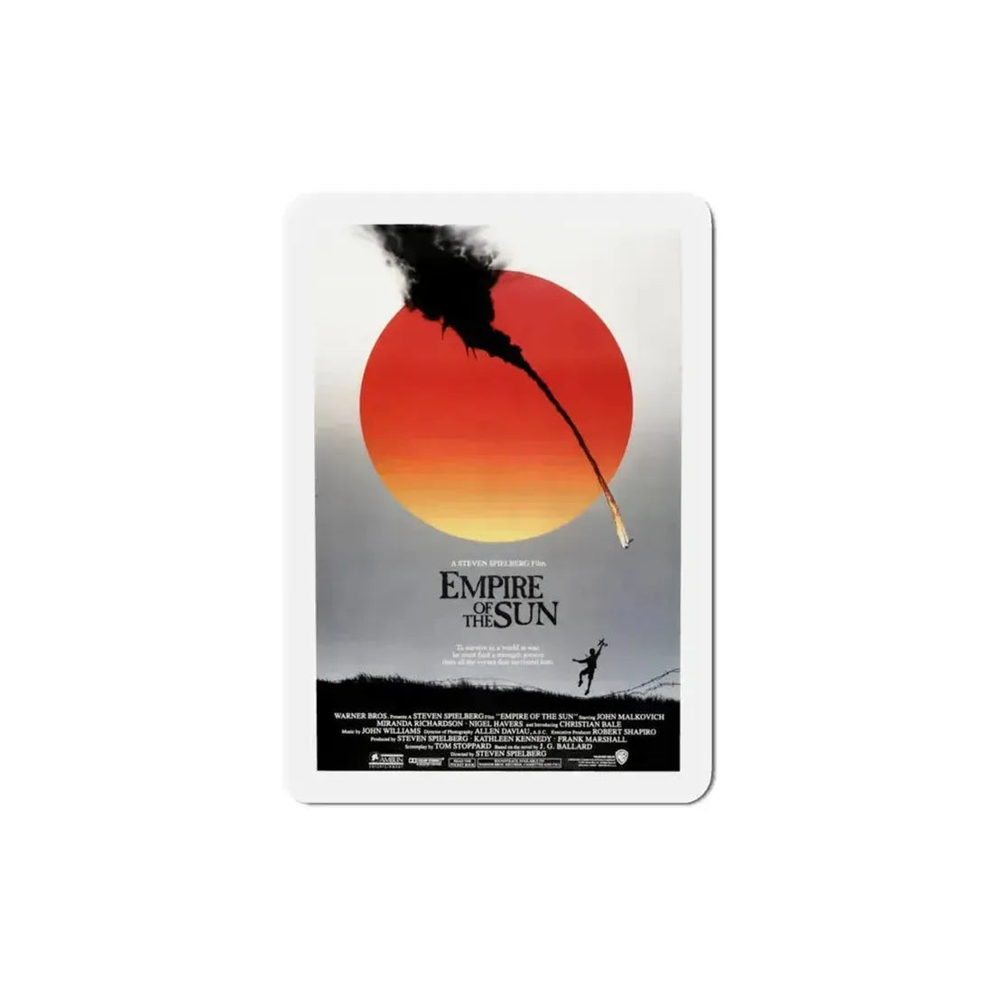 Empire of the Sun 1987 Movie Poster Refrigerator Magnet 3 Inch - The Sticker Space