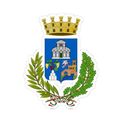 Empoli-Stemma (Italy) (Coat of Arms) STICKER Vinyl Kiss-Cut Decal 4 Inch White - The Sticker Space