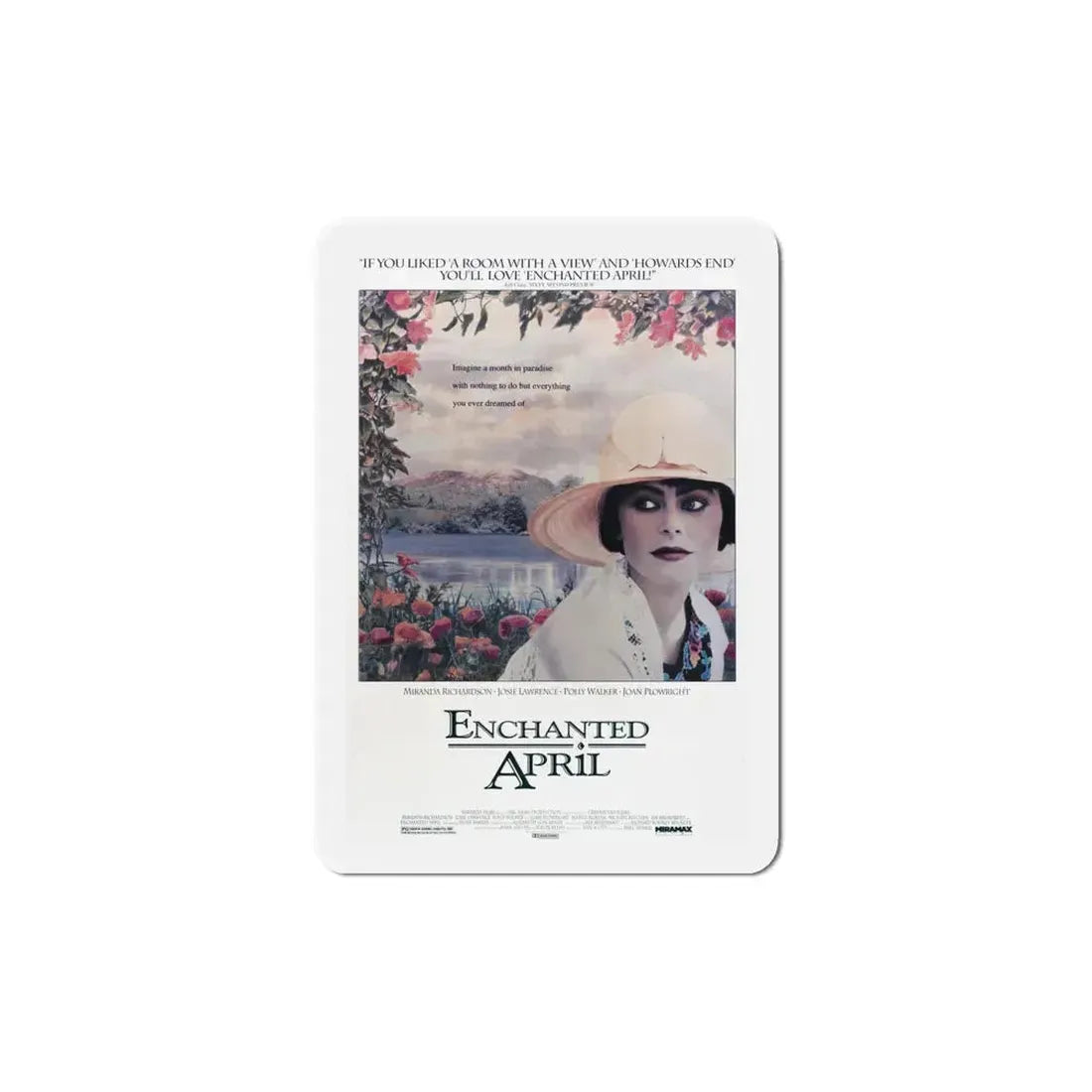 Enchanted April 1992 Movie Poster Refrigerator Magnet 6 Inch - The Sticker Space