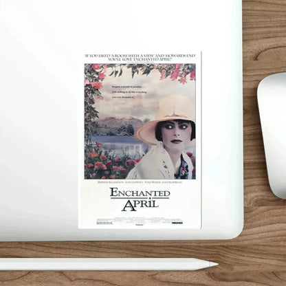 Enchanted April 1992 Movie Poster STICKER Vinyl Die-Cut Decal - The Sticker Space