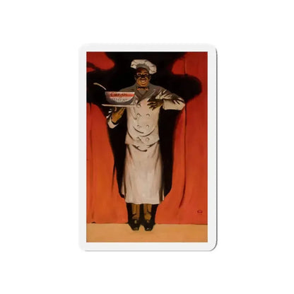 Encore, Cream of Wheat ad illustration, 1908 (Magazine Illustration) Refrigerator Magnet 5 Inch Die-Cut - The Sticker Space