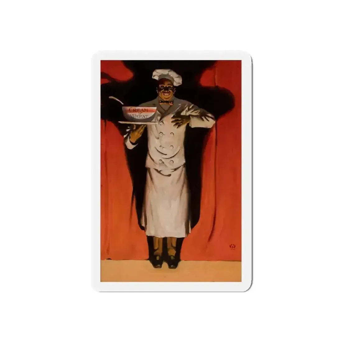 Encore, Cream of Wheat ad illustration, 1908 (Magazine Illustration) Refrigerator Magnet - The Sticker Space