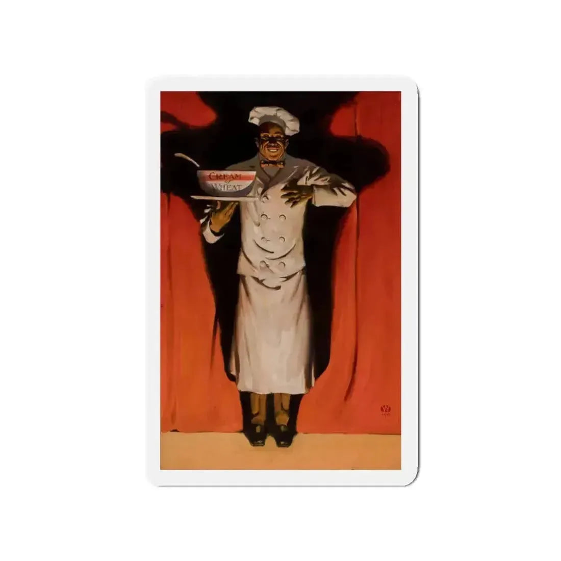 Encore, Cream of Wheat ad illustration, 1908 (Magazine Illustration) Refrigerator Magnet - The Sticker Space