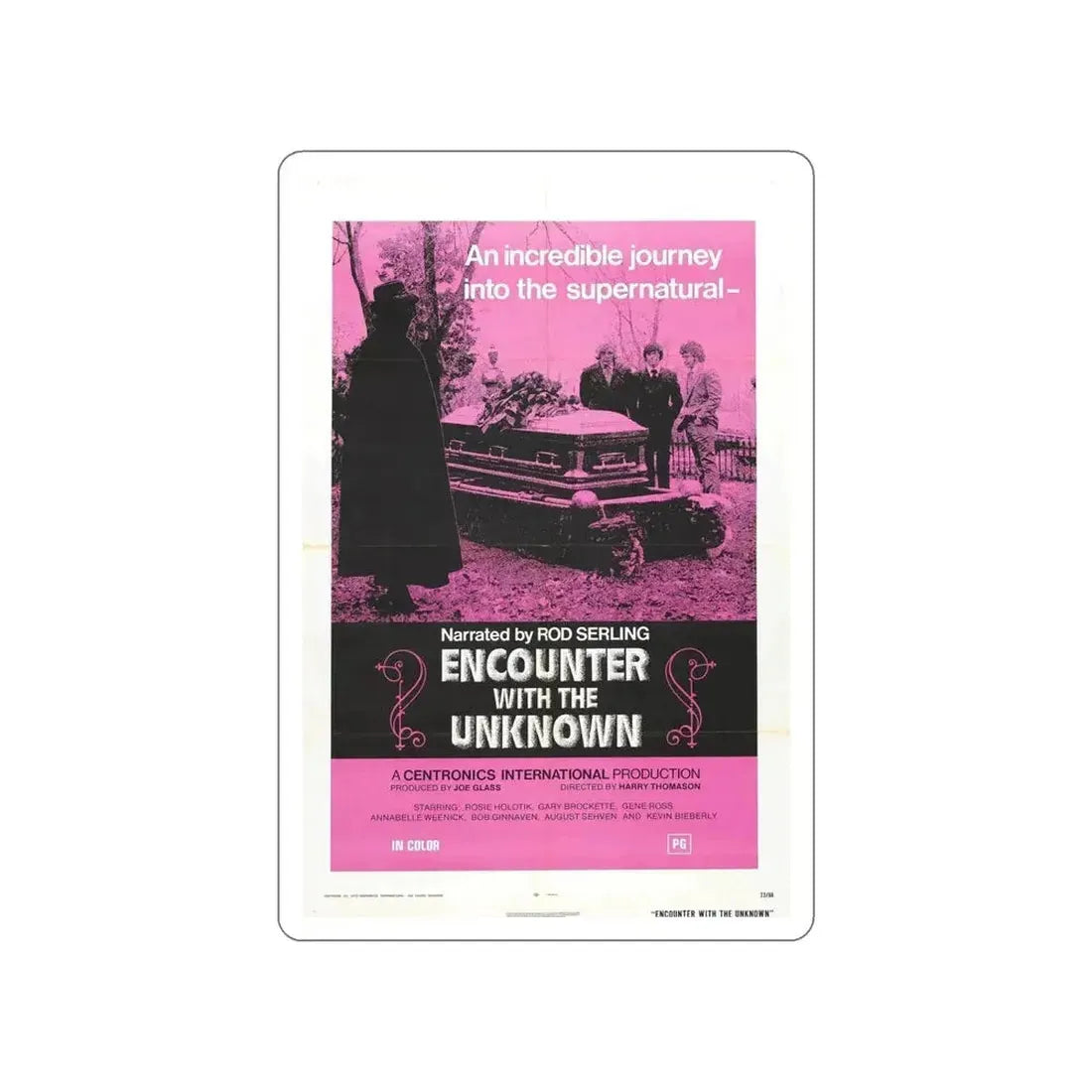 ENCOUNTER WITH THE UNKNOWN 1972 Movie Poster STICKER Vinyl Die-Cut Decal - The Sticker Space