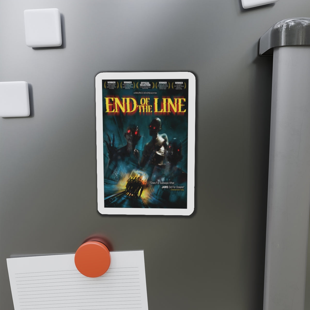 END OF THE LINE 1987 Movie Poster - Die-Cut Magnet-The Sticker Space