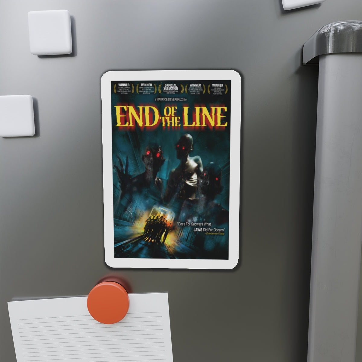 END OF THE LINE 1987 Movie Poster - Die-Cut Magnet-The Sticker Space