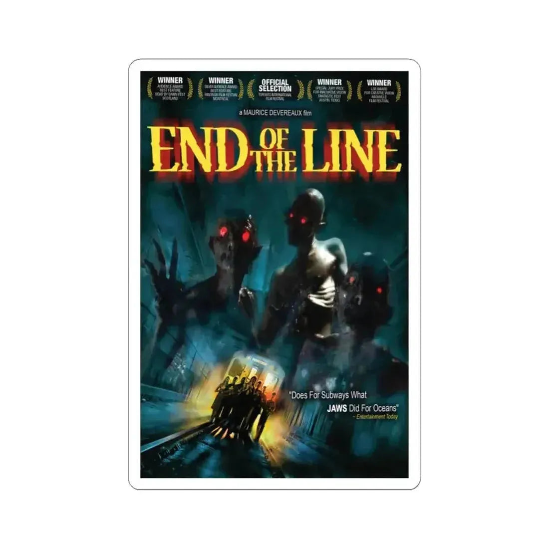 END OF THE LINE 1987 Movie Poster - STICKER Vinyl Kiss-Cut Decal 4 Inch White - The Sticker Space