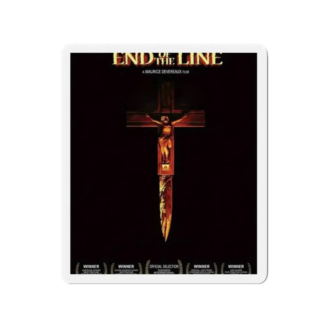 END OF THE LINE (2) 1987 Movie Poster - Refrigerator Magnet 2 Inch - The Sticker Space