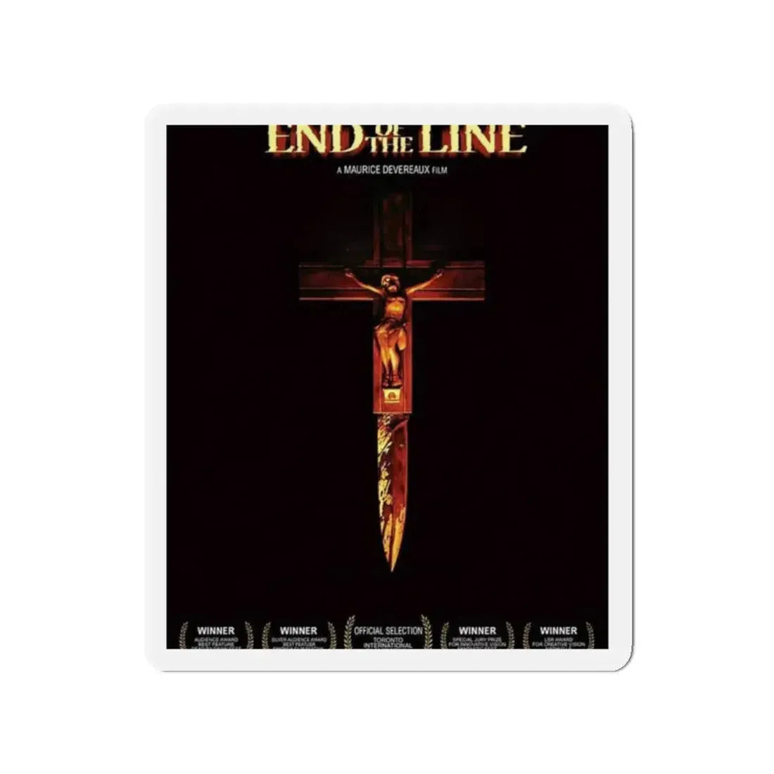 END OF THE LINE (2) 1987 Movie Poster - Refrigerator Magnet 2 Inch - The Sticker Space