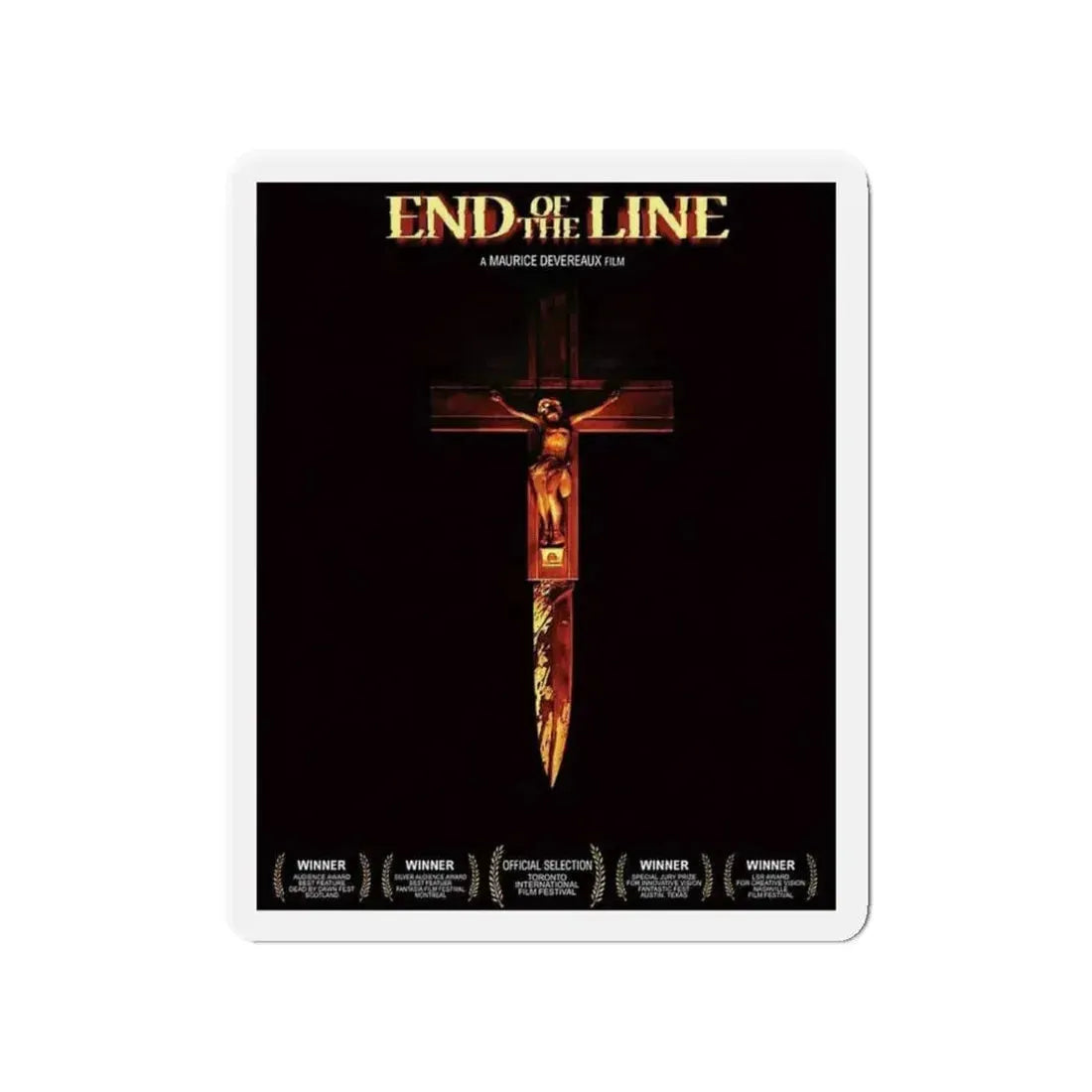 END OF THE LINE (2) 1987 Movie Poster - Refrigerator Magnet 4 Inch - The Sticker Space