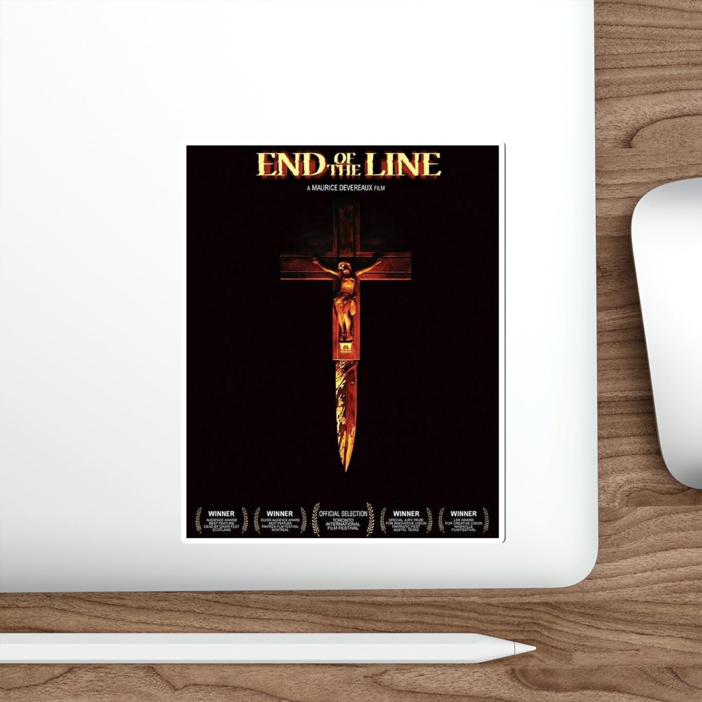 END OF THE LINE (2) 1987 Movie Poster STICKER Vinyl Die-Cut Decal-The Sticker Space