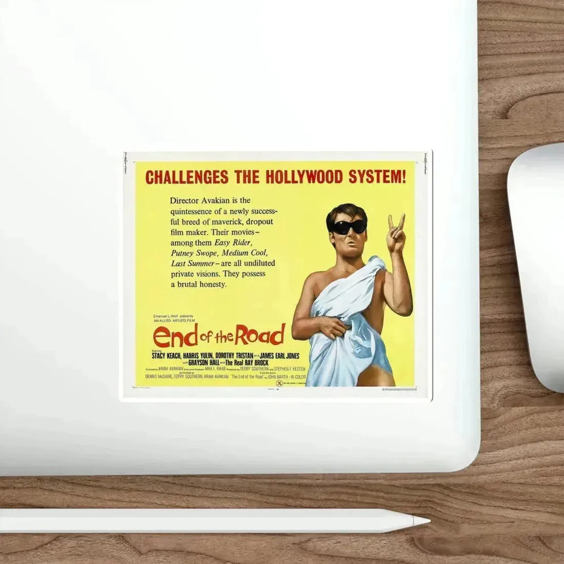 End of the Road 1970 Movie Poster STICKER Vinyl Die-Cut Decal - The Sticker Space