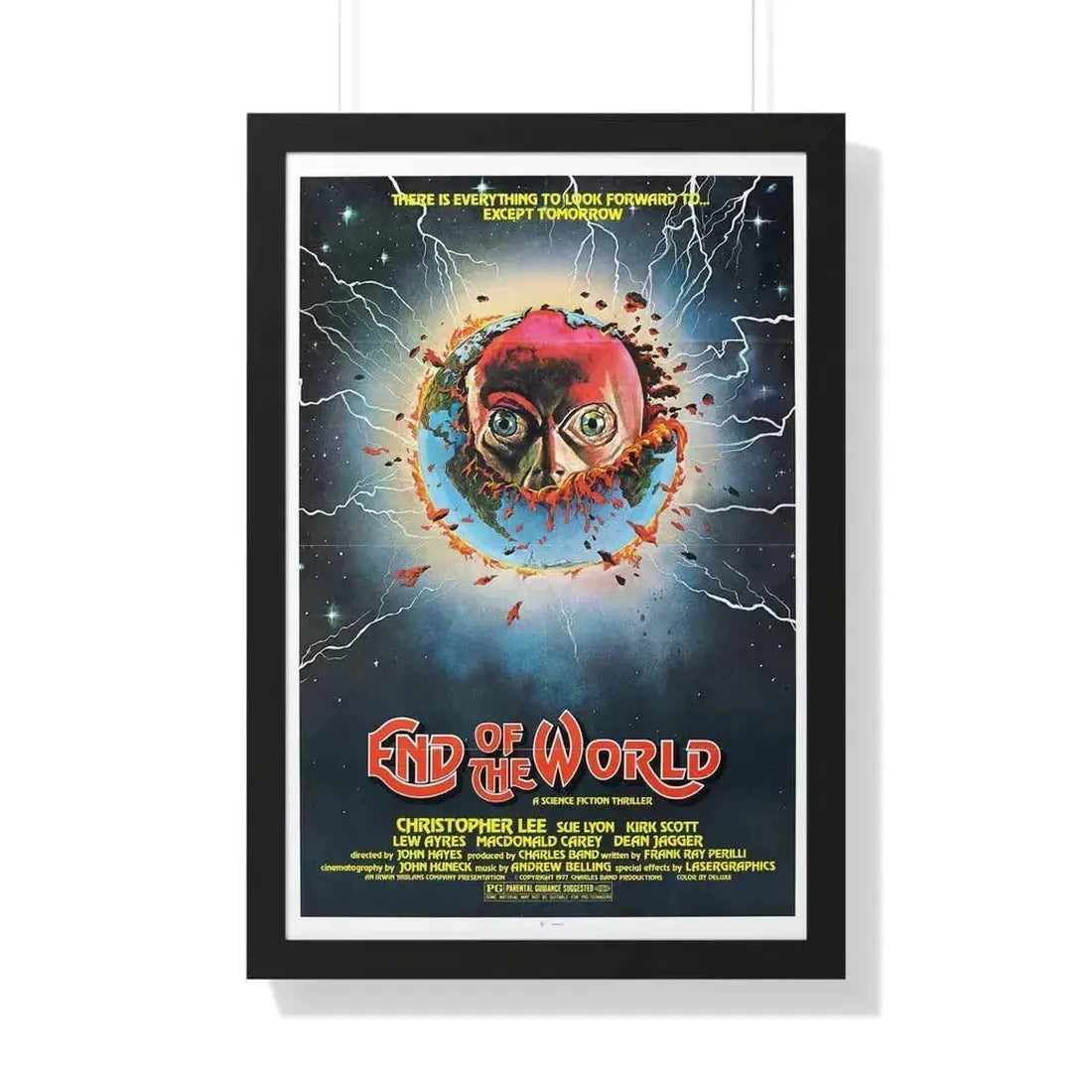 END OF THE WORLD 1977 - Framed Movie Poster 20" x 30" Black - The Sticker Space