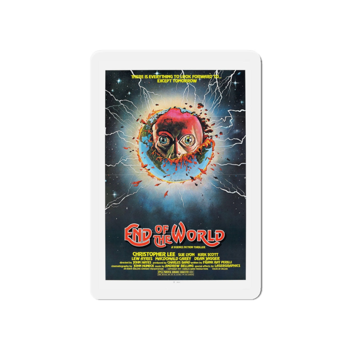 END OF THE WORLD 1977 Movie Poster - Die-Cut Magnet-5" x 5"-The Sticker Space