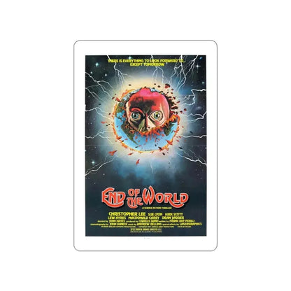 END OF THE WORLD 1977 Movie Poster STICKER Vinyl Die-Cut Decal - The Sticker Space