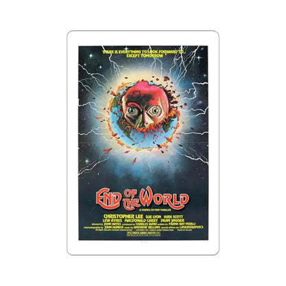 END OF THE WORLD 1977 Movie Poster - STICKER Vinyl Kiss-Cut Decal 3 Inch White - The Sticker Space