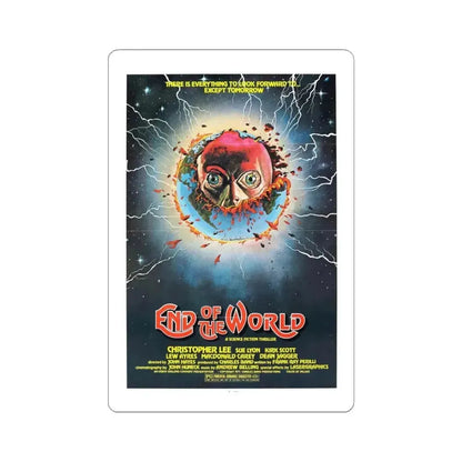 END OF THE WORLD 1977 Movie Poster - STICKER Vinyl Kiss-Cut Decal 4 Inch White - The Sticker Space