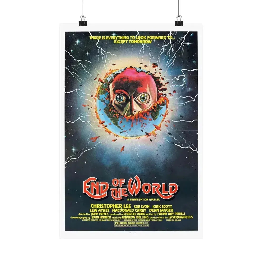 END OF THE WORLD 1977 - Paper Movie Poster 12″ x 18″ Matte - The Sticker Space