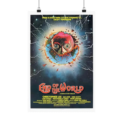 END OF THE WORLD 1977 - Paper Movie Poster 12″ x 18″ Matte - The Sticker Space