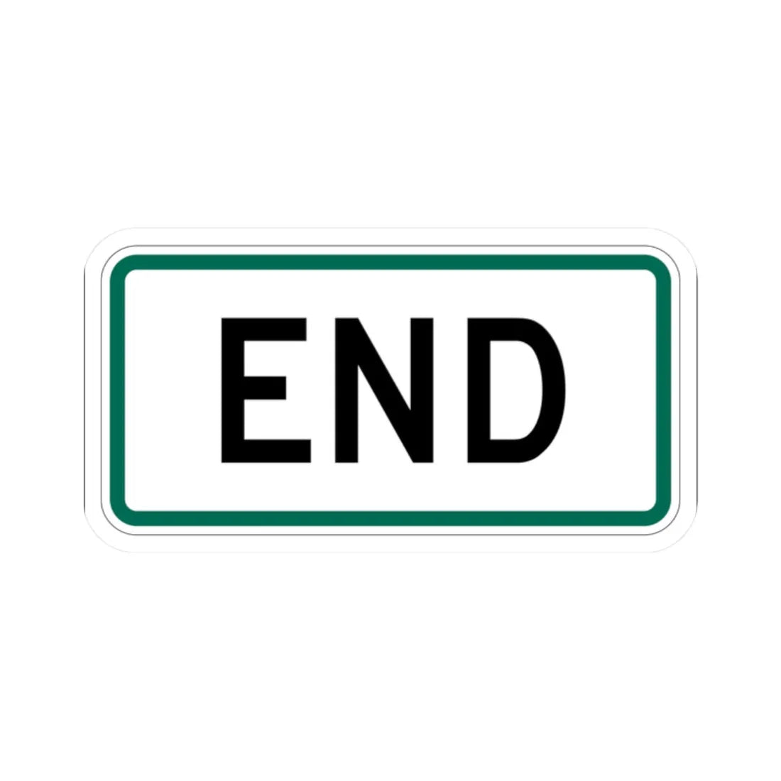 End plate South Dakota (South Dakota) (Road Sign) STICKER Vinyl Kiss-Cut Decal 2 Inch White - The Sticker Space