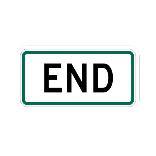 End plate South Dakota (South Dakota) (Road Sign) STICKER Vinyl Kiss-Cut Decal 2 Inch White - The Sticker Space
