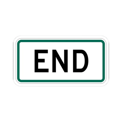 End plate South Dakota (South Dakota) (Road Sign) STICKER Vinyl Kiss-Cut Decal 3 Inch White - The Sticker Space