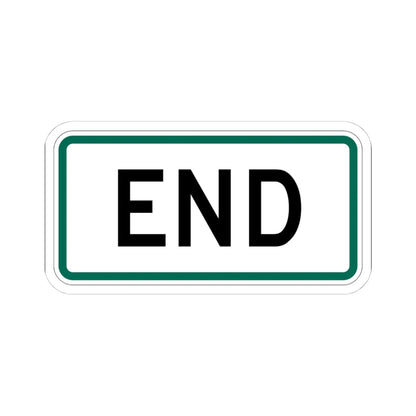 End plate South Dakota (South Dakota) (Road Sign) STICKER Vinyl Kiss-Cut Decal 4 Inch White - The Sticker Space