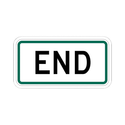 End plate South Dakota (South Dakota) (Road Sign) STICKER Vinyl Kiss-Cut Decal 6 Inch White - The Sticker Space