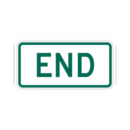 End plate Vermont (Vermont) (Road Sign) STICKER Vinyl Kiss-Cut Decal 2 Inch White - The Sticker Space