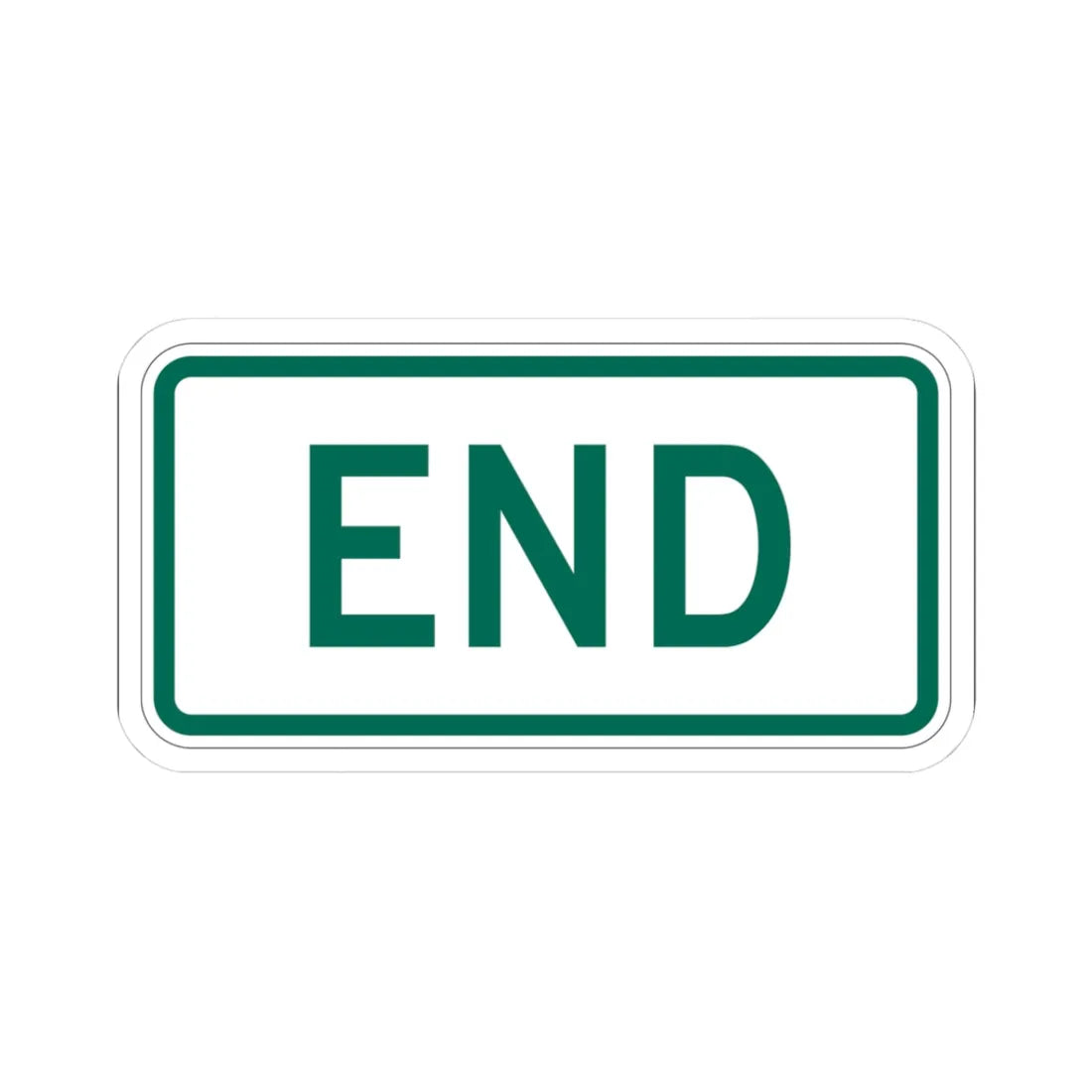 End plate Vermont (Vermont) (Road Sign) STICKER Vinyl Kiss-Cut Decal 3 Inch White - The Sticker Space