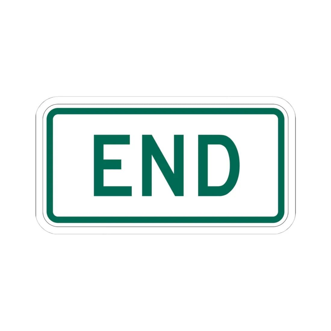 End plate Vermont (Vermont) (Road Sign) STICKER Vinyl Kiss-Cut Decal 4 Inch White - The Sticker Space