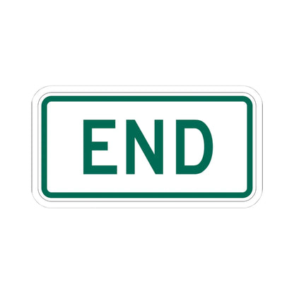 End plate Vermont (Vermont) (Road Sign) STICKER Vinyl Kiss-Cut Decal 4 Inch White - The Sticker Space