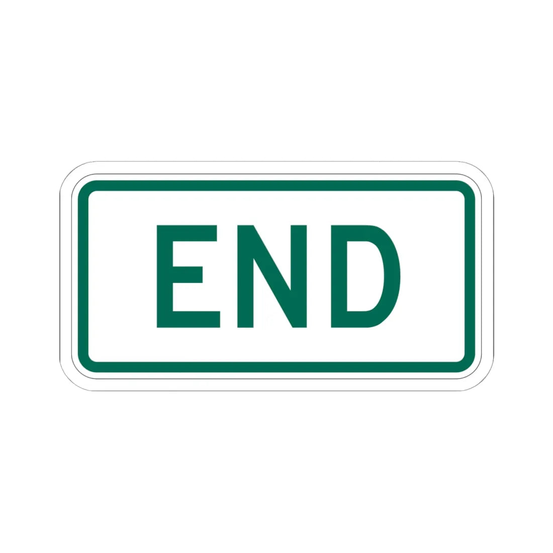 End plate Vermont (Vermont) (Road Sign) STICKER Vinyl Kiss-Cut Decal 6 Inch White - The Sticker Space
