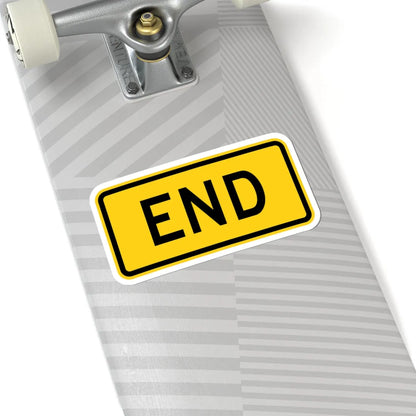 End plate Wyoming (Wyoming) (Road Sign) STICKER Vinyl Kiss-Cut Decal - The Sticker Space