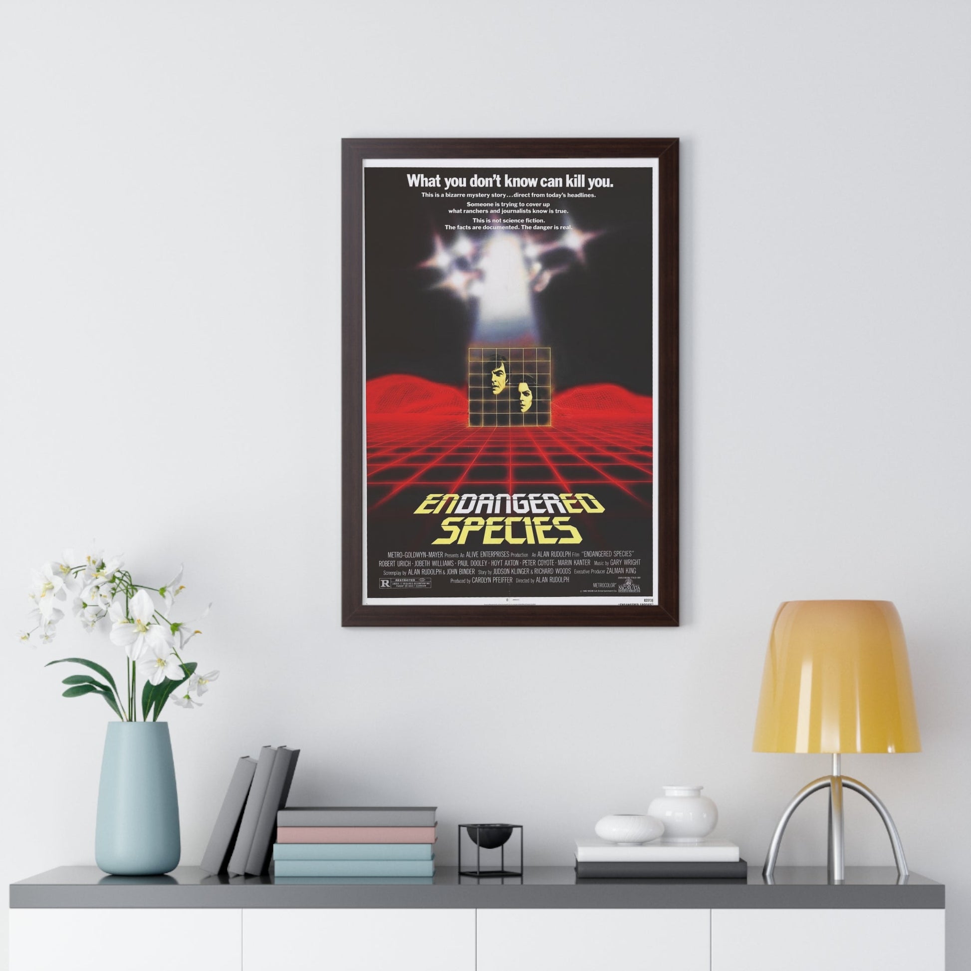 ENDANGERED SPECIES 1982 - Framed Movie Poster-The Sticker Space