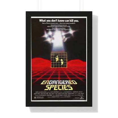ENDANGERED SPECIES 1982 - Framed Movie Poster 16″ x 24″ Black - The Sticker Space