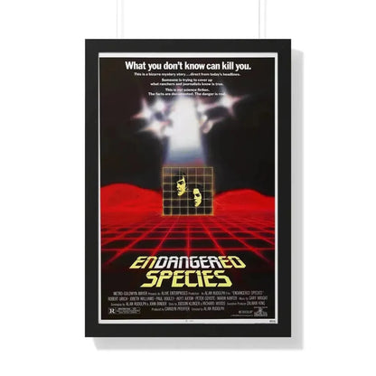 ENDANGERED SPECIES 1982 - Framed Movie Poster - The Sticker Space