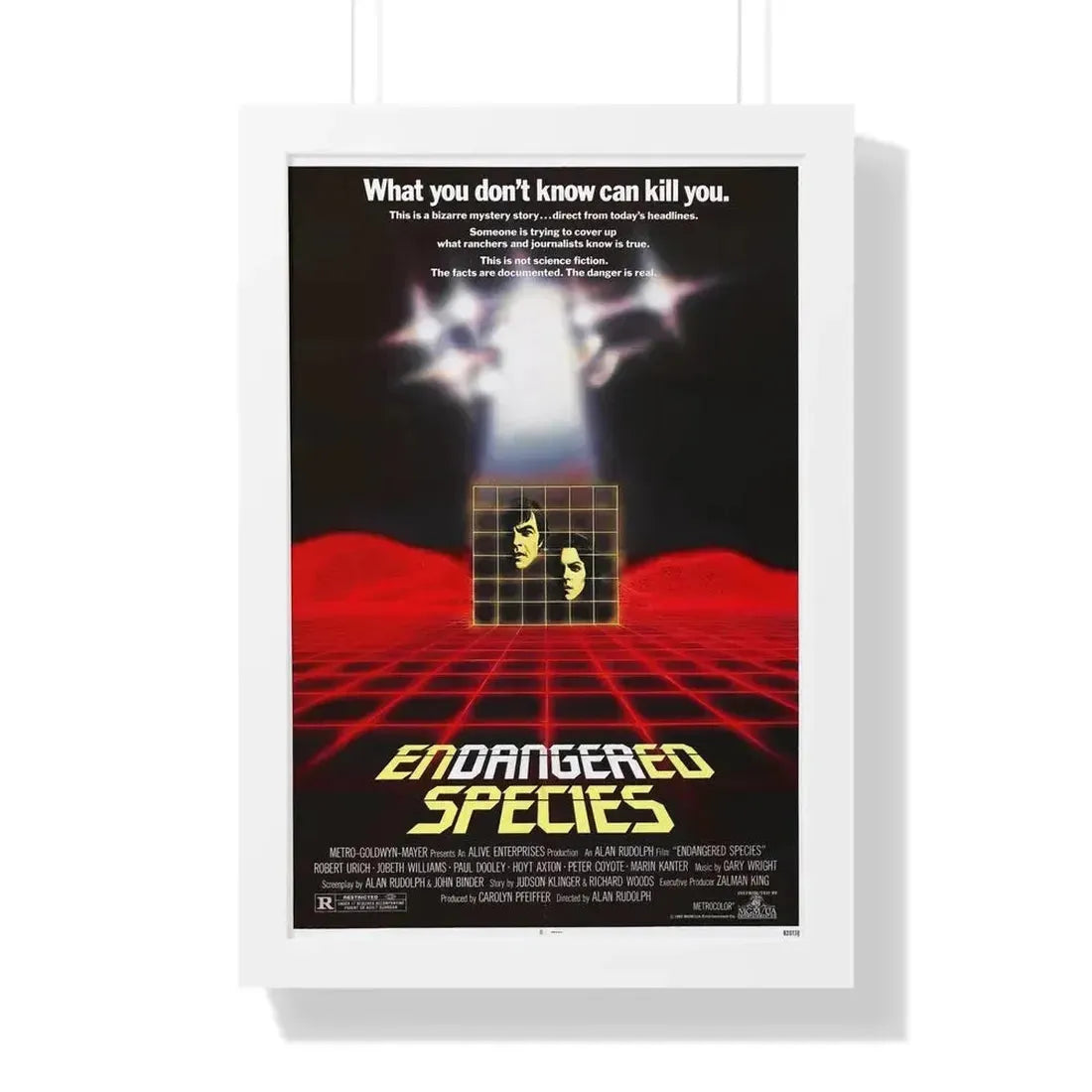 ENDANGERED SPECIES 1982 - Framed Movie Poster - The Sticker Space