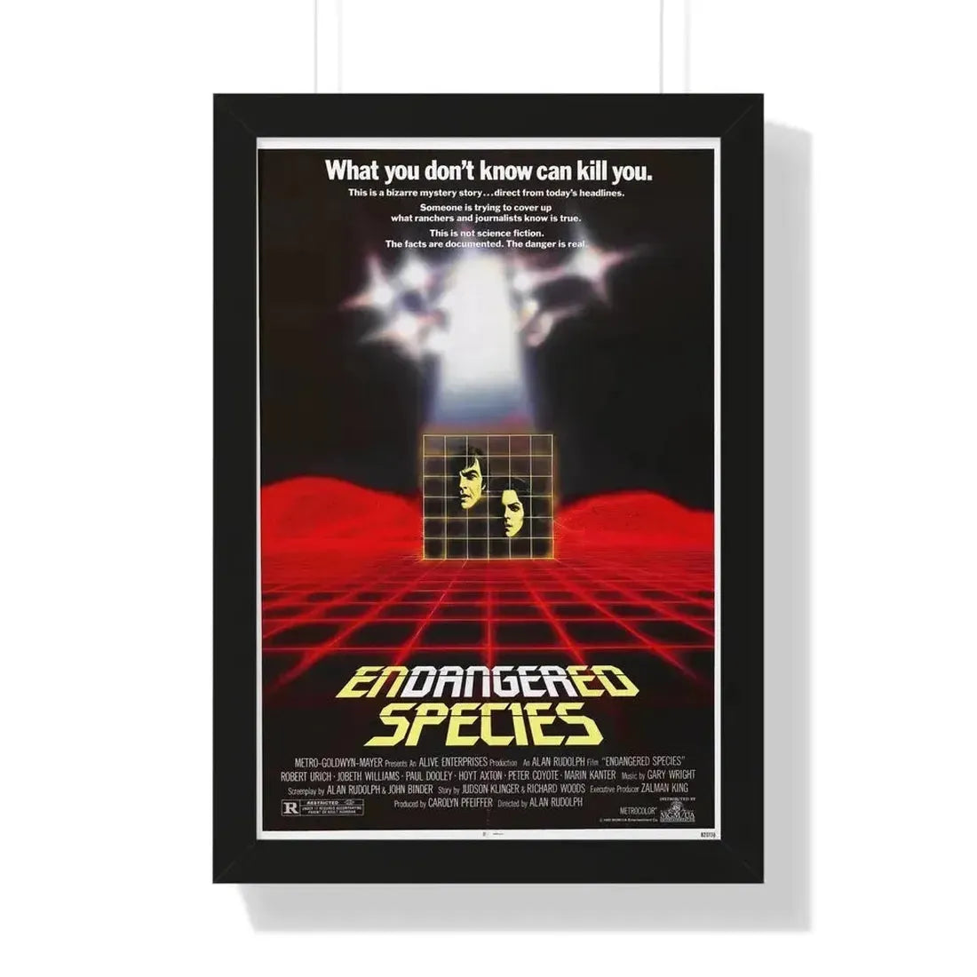 ENDANGERED SPECIES 1982 - Framed Movie Poster - The Sticker Space