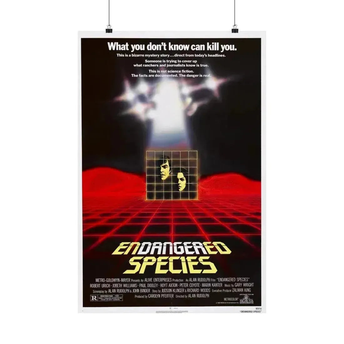 ENDANGERED SPECIES 1982 - Paper Movie Poster 20″ x 30″ Matte - The Sticker Space