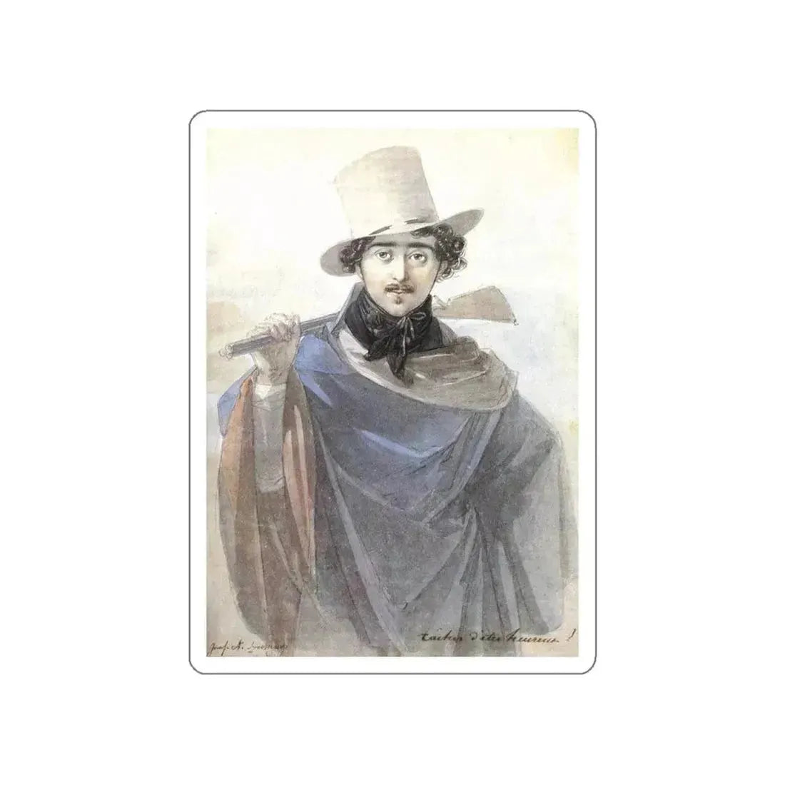 ENDER, Johann - Count Istvan Szechenyi (Artwork) STICKER Vinyl Die-Cut Decal White Die-Cut 4 Inch - The Sticker Space