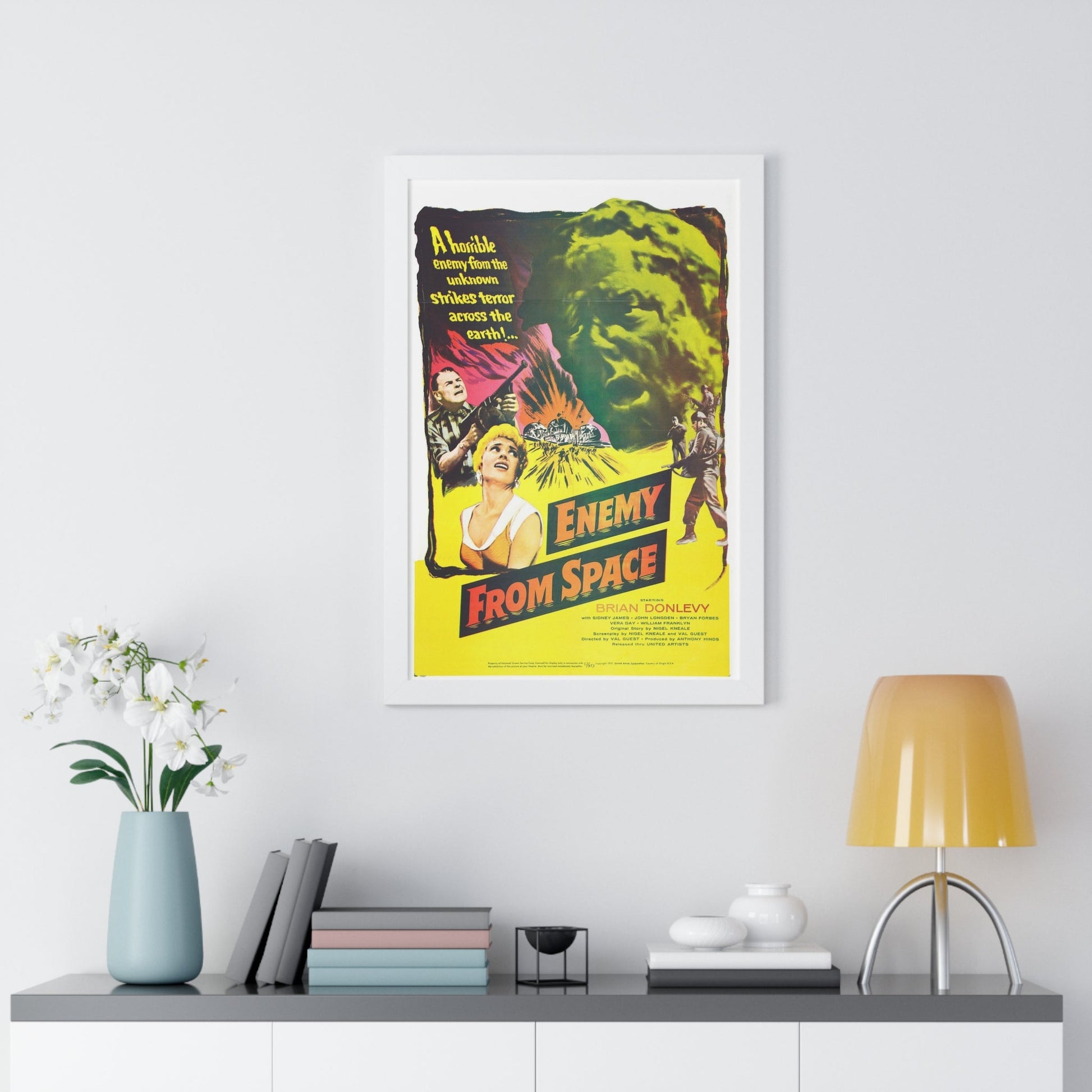 ENEMY FROM SPACE (QUATERMASS 2) 1957 - Framed Movie Poster-The Sticker Space