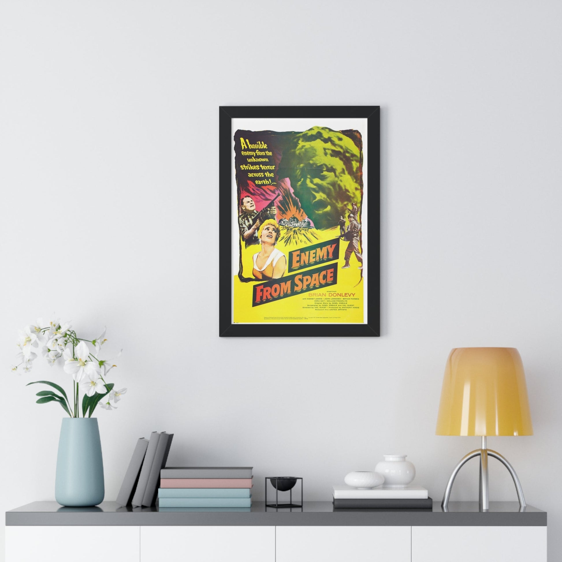 ENEMY FROM SPACE (QUATERMASS 2) 1957 - Framed Movie Poster-The Sticker Space