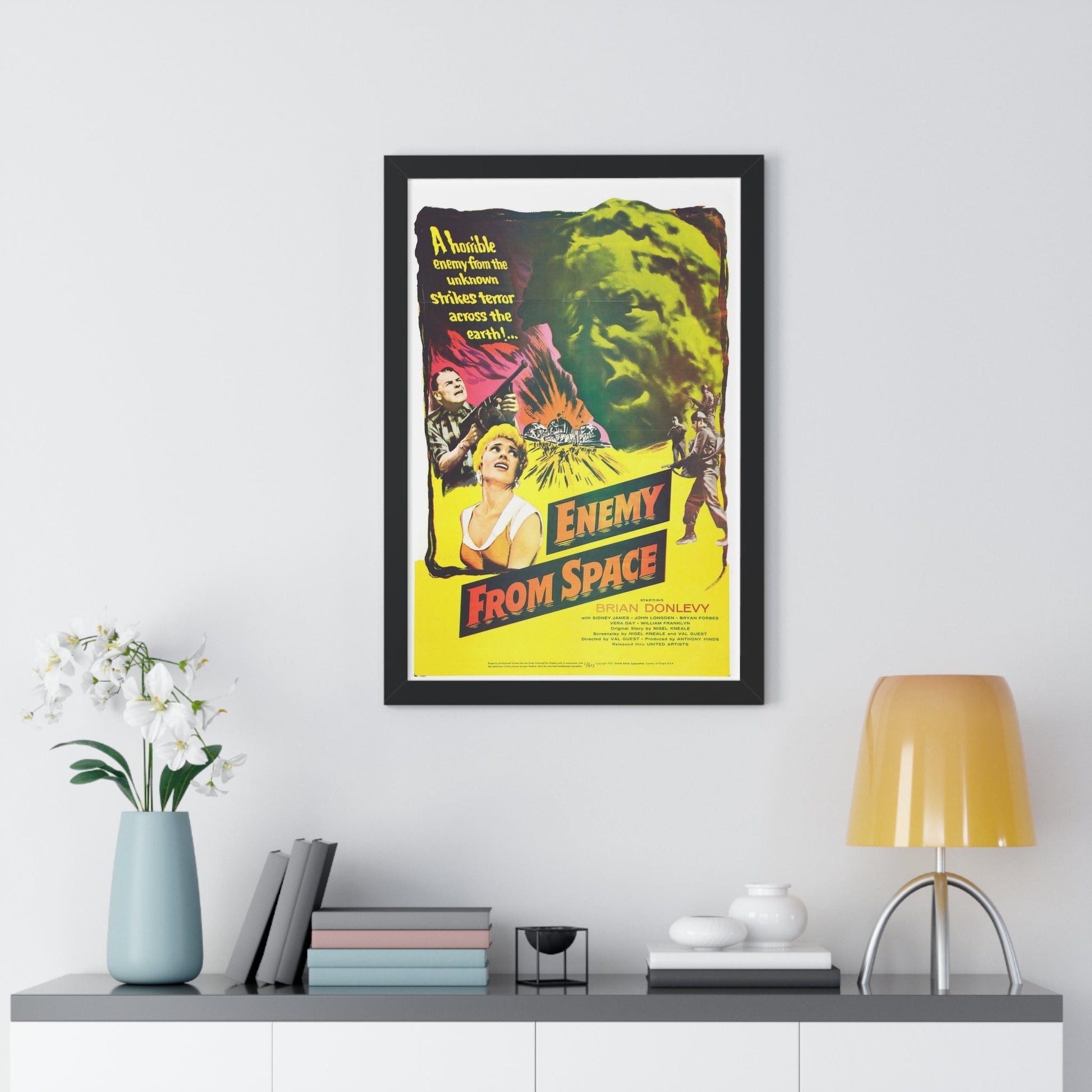 ENEMY FROM SPACE (QUATERMASS 2) 1957 - Framed Movie Poster-The Sticker Space